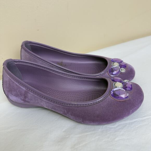 Crocs Lily Holiday Bling Women’s Neon Lilac Size 7 – Original Clogs - Picture 2 of 11
